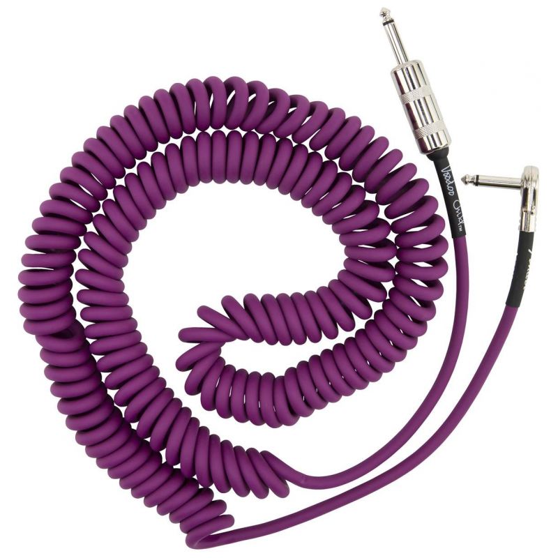  Кабель инструментальный Fender Cable Jimi Hendrix Voodoo Child 30' Coil Purple
