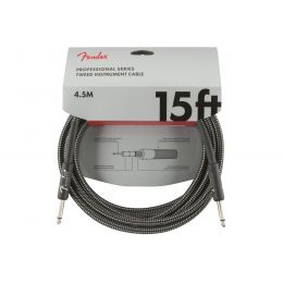  Кабель инструментальный Fender Cable Professional Series 15' Grey Tweed