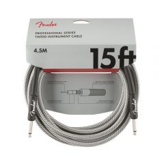 Кабель инструментальный Fender Cable Professional Series 15' White Tweed
