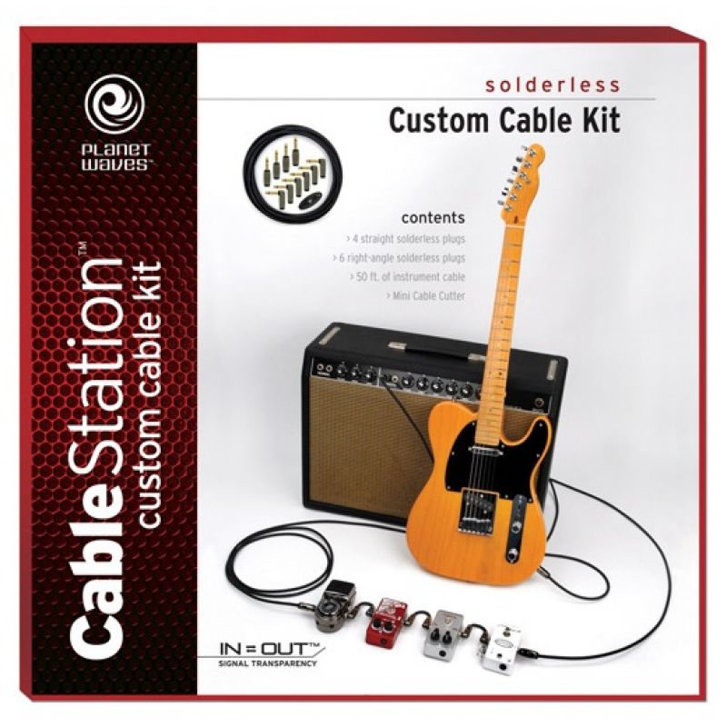  Кабель инструментальный PLANET WAVES PW-GPKIT-50 DIY Solderless Instrument Cable Kit