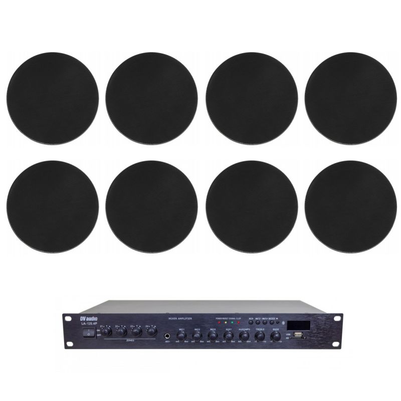 Комплект звуку DV audio LA1208CMG6B для приміщення до 120м.кв.