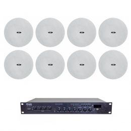 Комплект звука DV audio LA1208CMG6W для помещения до 120м.кв.