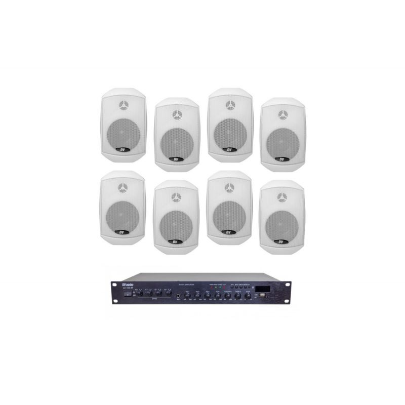 Комплект звука DV audio LA1208MS4W для помещения до 160м.кв.