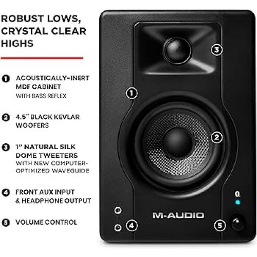 Студийные мониторы M-AUDIO BX4 BT Bluetooth Monitors (пара)