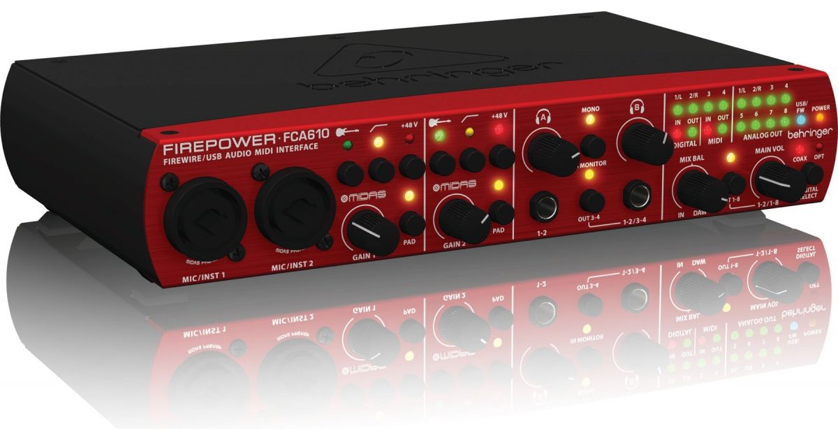 ◁ Звуковая карта Behringer FCA610 • лучшая цена • купить в