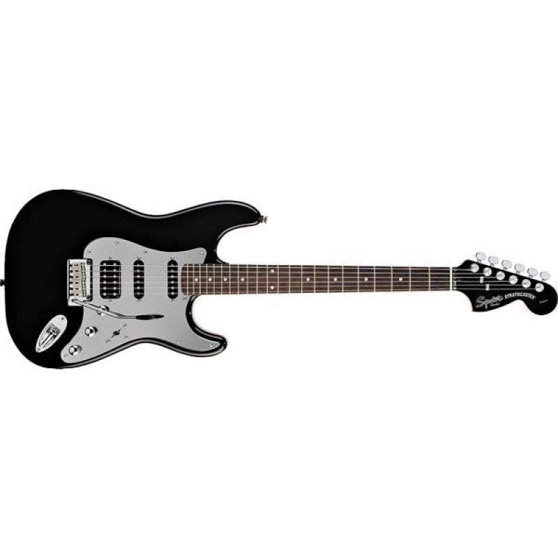 Електрогітара Fender Squier Black and Chrome Stratocaster HS