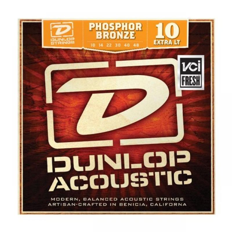 Струни для гітари DUNLOP DAP1048 PHOSPHOR BRONZE EXTRA LIGHT (10-48)