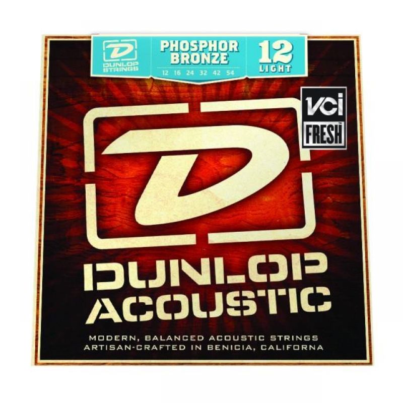 Струны для гитары DUNLOP DAP1254 PHOSPHOR BRONZE LIGHT (12-54)