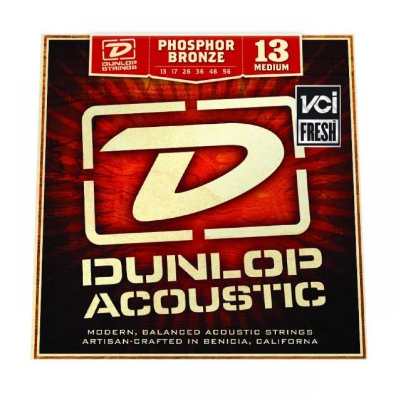 Струни для гітари DUNLOP DAP1356 PHOSPHOR BRONZE MEDIUM (13-56)