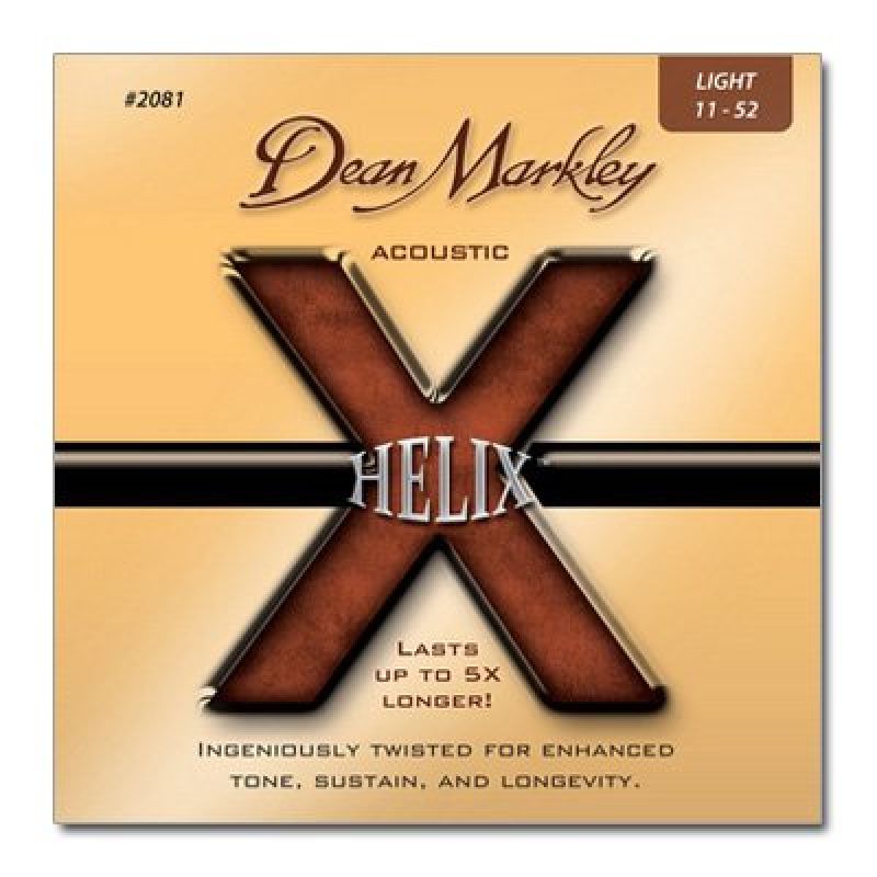 Струны для гитары DEAN MARKLEY 2081 HELIX ACOUSTIC LT (11-52)