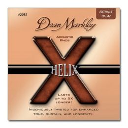 Струни для гітари DEAN MARKLEY 2085 HELIX ACOUSTIC PHOS XL (10-47)