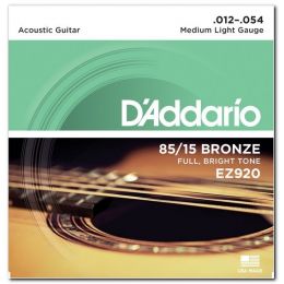 Струны для гитары D`ADDARIO EZ920 BRONZE MEDIUM LIGHT 12-54