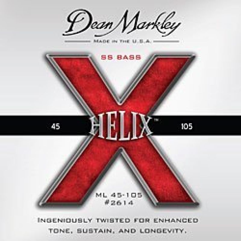 Струны для гитары DEAN MARKLEY 2614 HELIX HD BASS SS ML (45-105)