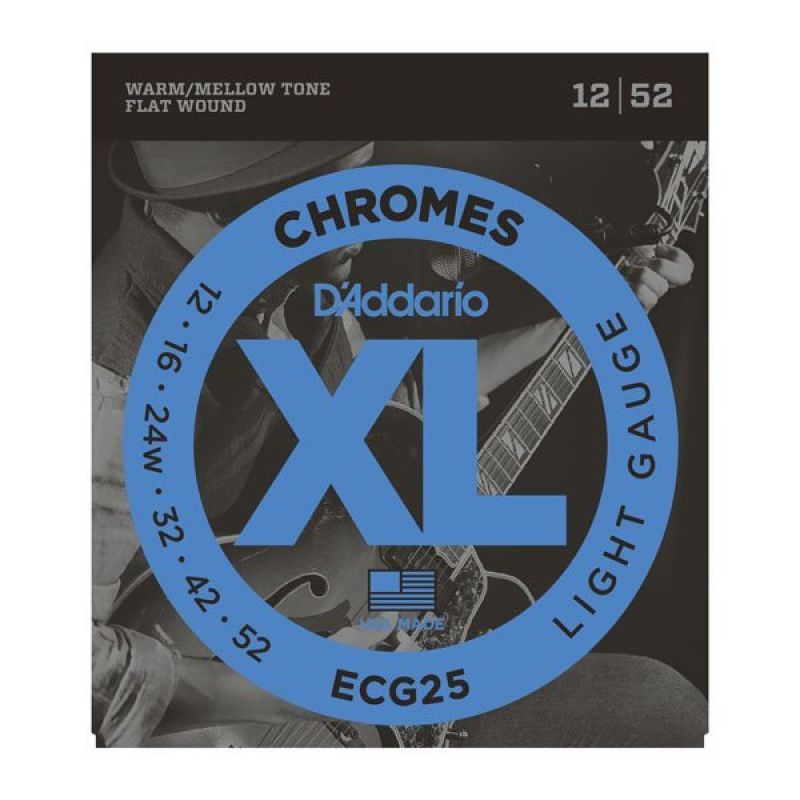 Струны для гитары D`ADDARIO ECG25 XL XL CHROMES LIGHT (12-52)