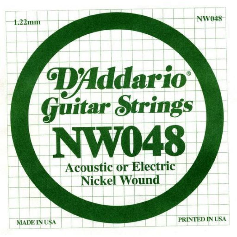 Струни для гітари D`ADDARIO NW048 XL Nickel Wound 048