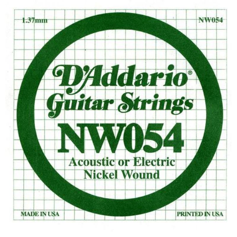 Струны для гитары D`ADDARIO NW054 XL Nickel Wound 054