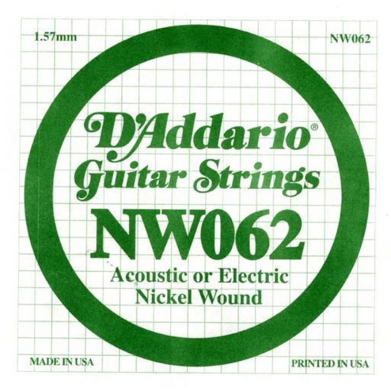 Струны для гитары D`ADDARIO NW062 XL Nickel Wound 062