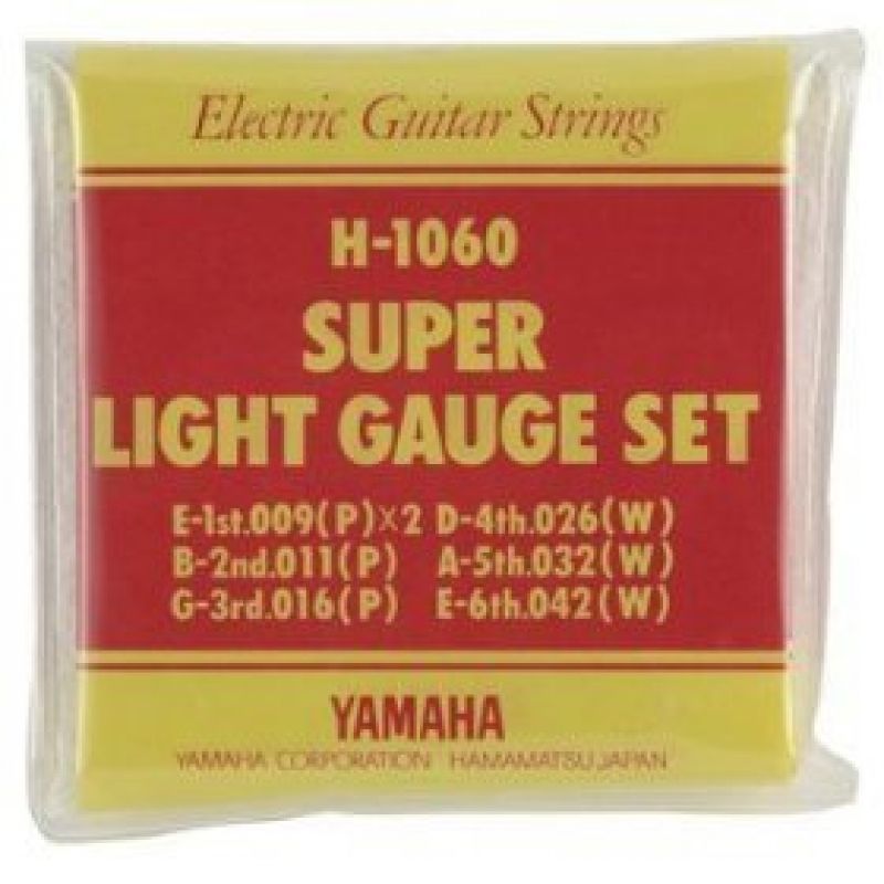 Струны для гитары YAMAHA H1060 ELECTRIC SUPER LIGHT (09-42)