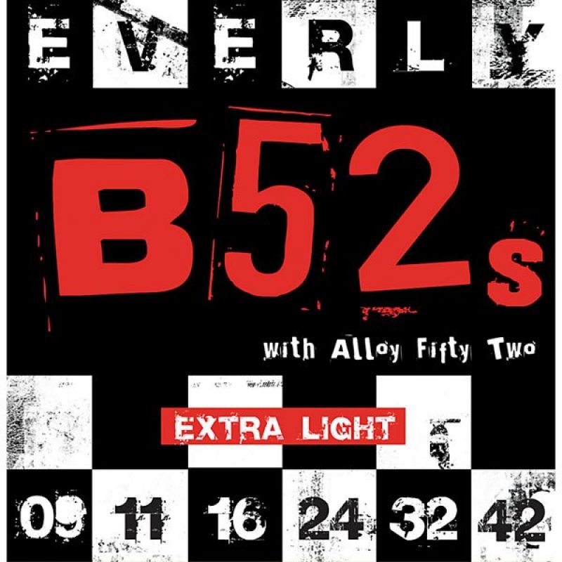 Струны для гитары EVERLY 9209 B52s ELECTRIC EXTRA LIGHT 09-42