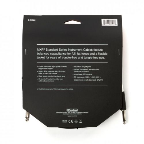  Кабель инструментальный MXR Standard Instrument Cable (6m)