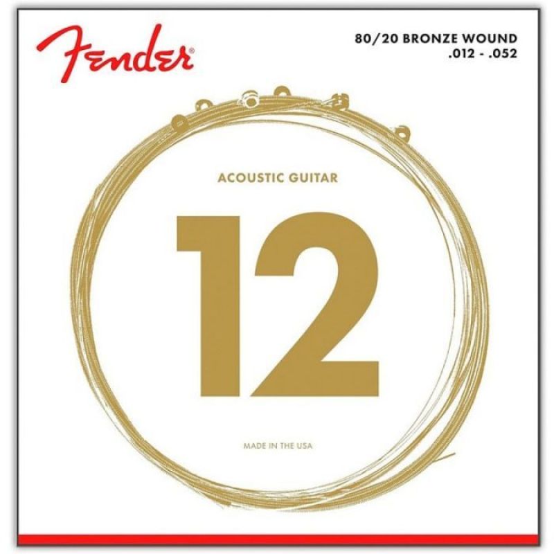 Набор струн FENDER 70L BRONZE ACOUSTIC STRING 12-52