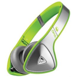 Monster® DNA Neon On-Ear Headphones - Silver on Neon Green наушники