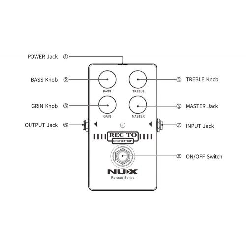  Педаль NUX Rec to Distortion