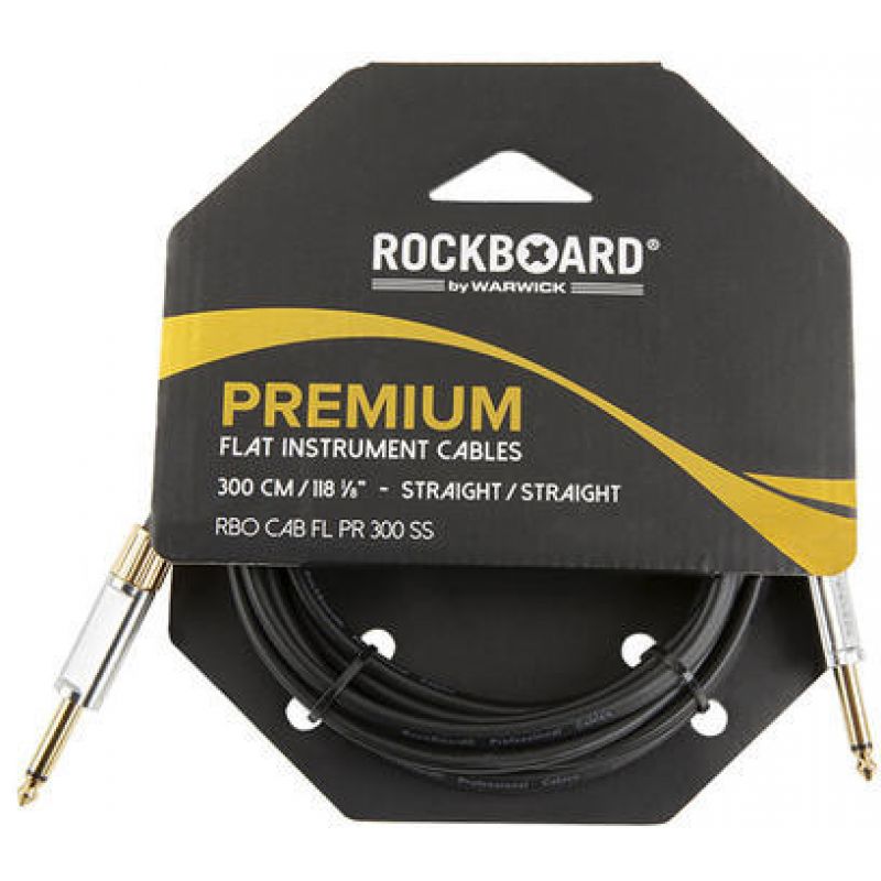 Кабель інструментальний ROCKBOARD Flat Instrument Cable, Straight/Straight (300 cm)
