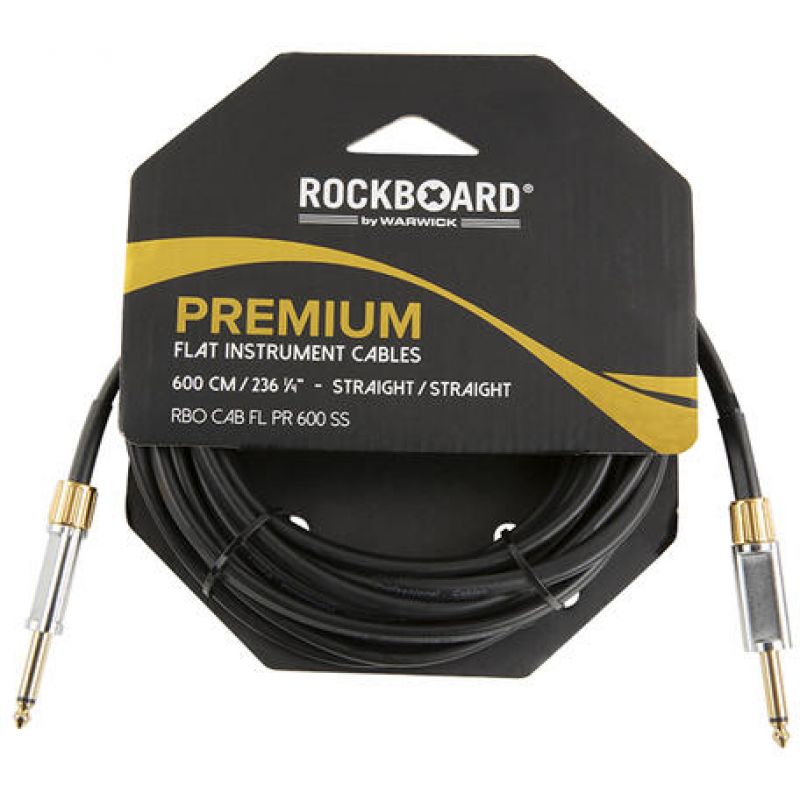 Кабель інструментальний ROCKBOARD Flat Instrument Cable, Straight/Straight (600 cm)