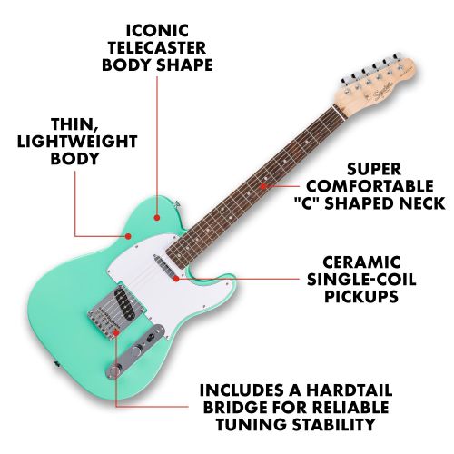 Електрогітара Squier Debut Telecaster Sea Foam Green