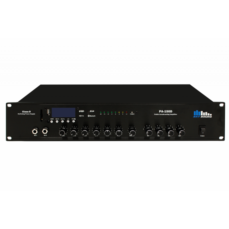Трансляційний підсилювач потужності SKY SOUND PA-150D (4-ZONE)