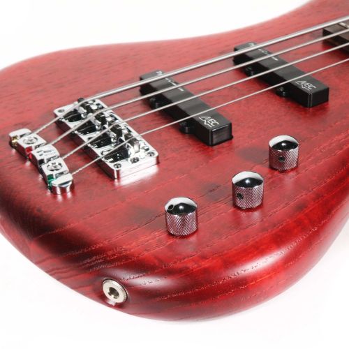 Бас-гитара WARWICK Teambuilt Pro Series Corvette Ash, 4-String A/A (Burgundy Red Transparent Satin)