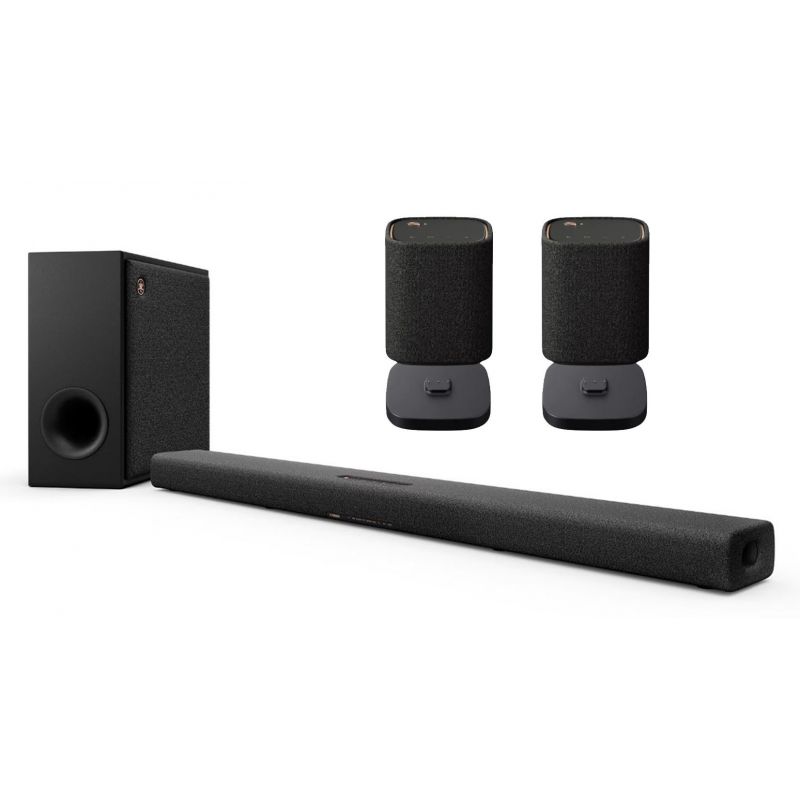 Комплект звукового оборудования Yamaha True X Surround 50A (SR-X50A, 2xWS-X1A, 2xCC-T1A) Black
