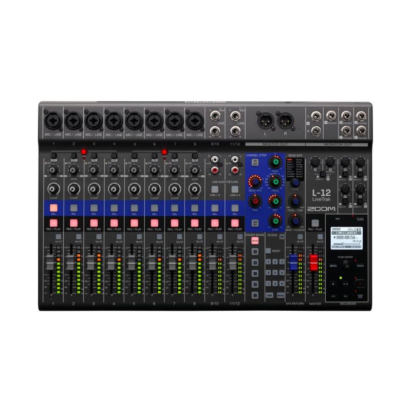 Цифровой микшерный пульт Zoom LiveTrak L-12