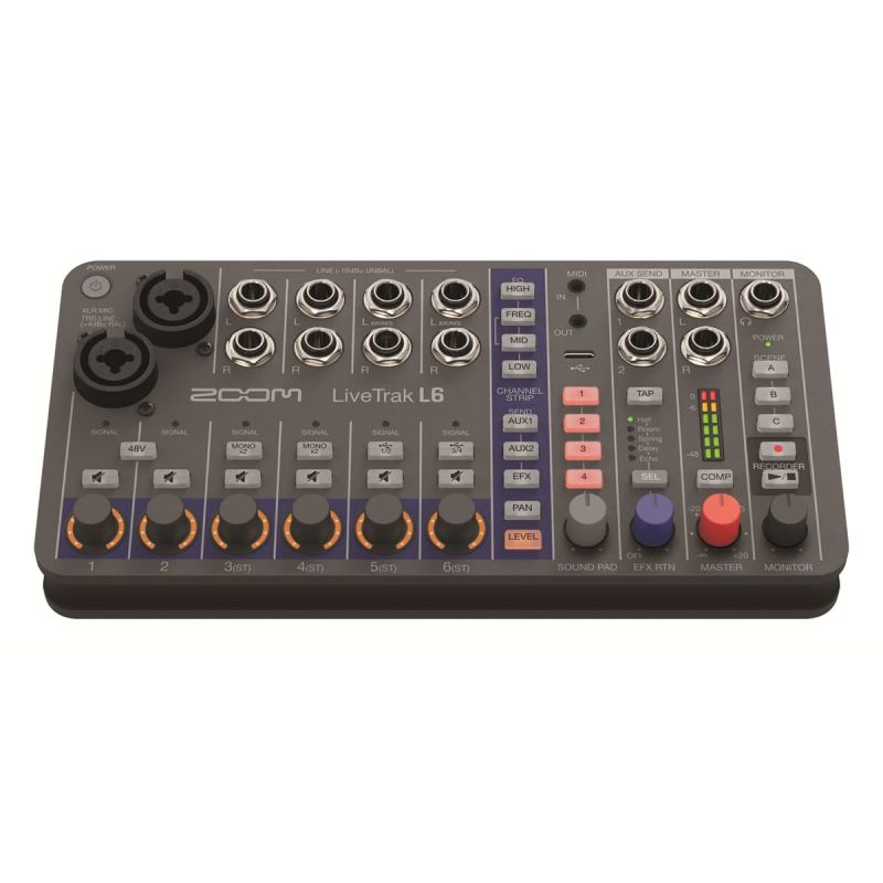 ◁ Цифровий мікшерний пульт Zoom LiveTrak L-6 • найкраща ціна