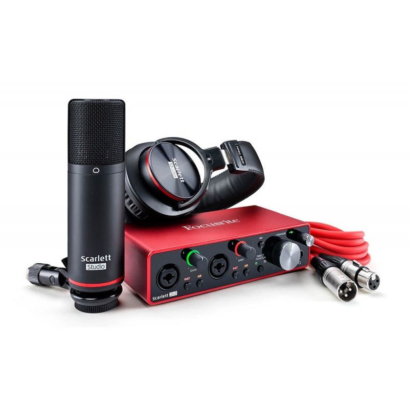 ◁ Звуковая карта FOCUSRITE Scarlett 2i2 Studio 3th gen • лучшая