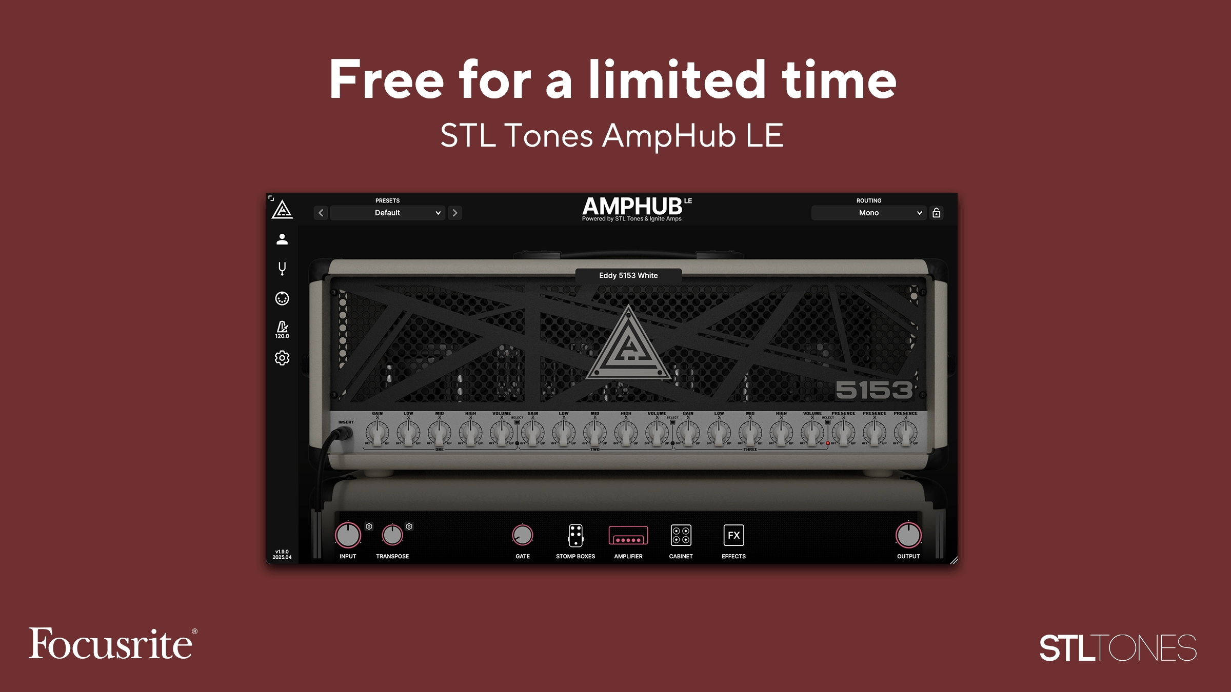 Эксклюзивное предложение: покупайте Focusrite или Novation и получайте STL Tones AmpHub LE бесплатно!