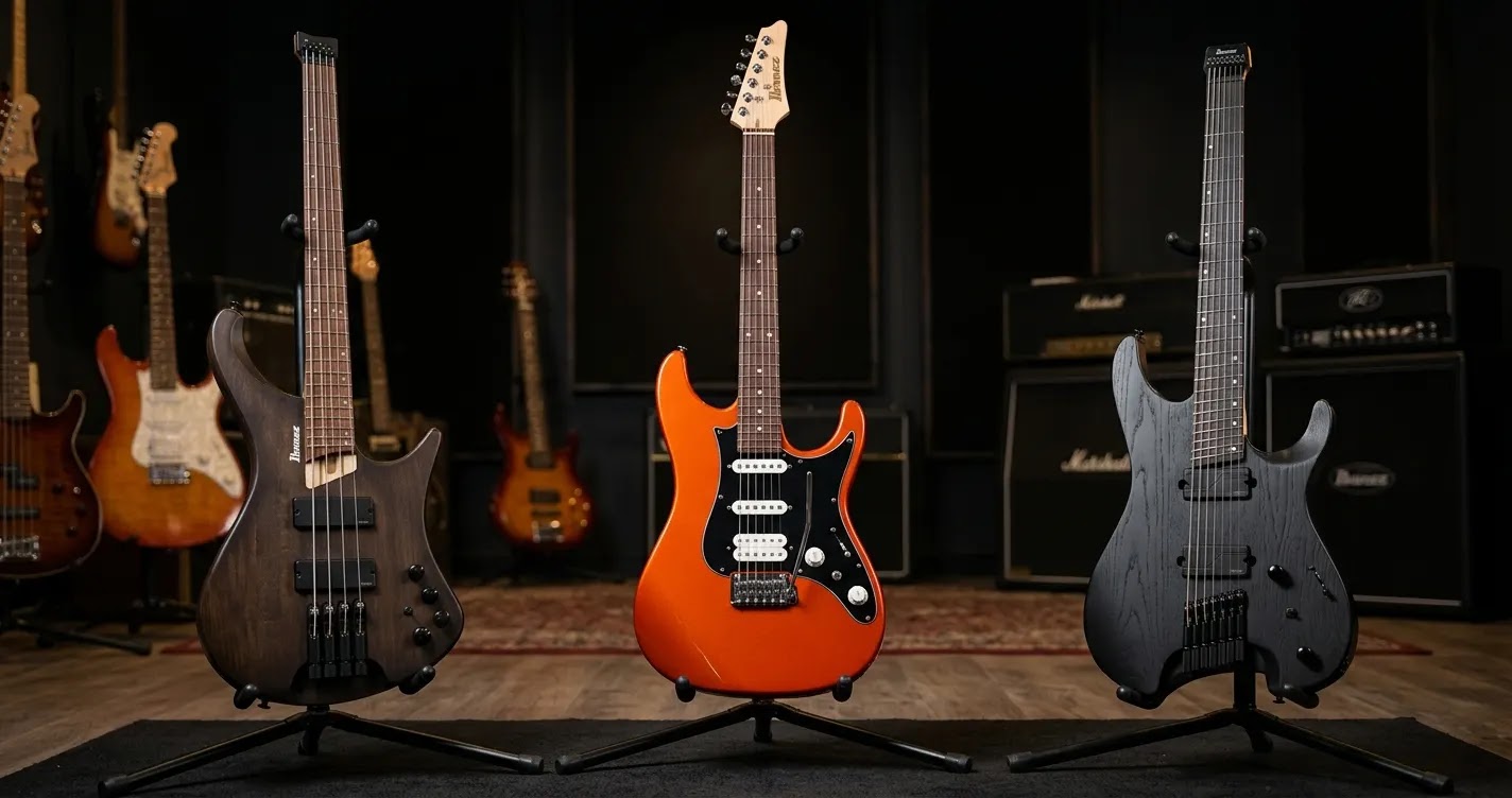 Большое поступление гитар Ibanez в UPsound — выбирайте инструмент для своего звучания!